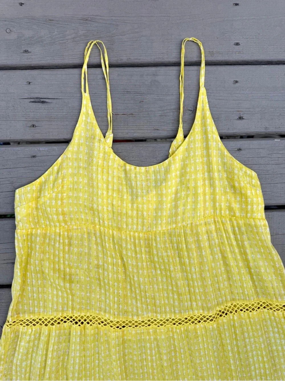 Free People Intimately  Yellow Maxi Dress